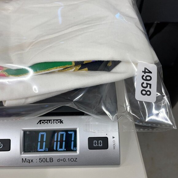 Vtg‎ 90s MOM Shirt One Size White Port of Naples Night Dress Paint Single Stitch - Picture 12 of 12